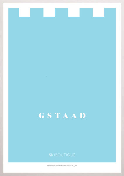 Gstaad Ski Poster - SkiBoutique