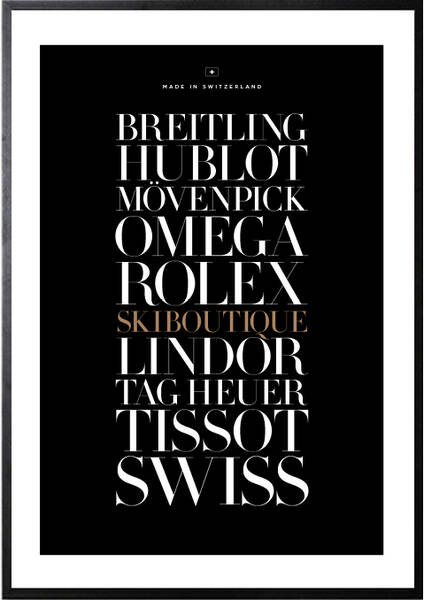SkiBoutique Poster - Made In Switzerland