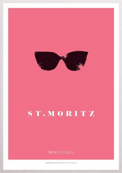 St Moritz Ski Poster - SkiBoutique